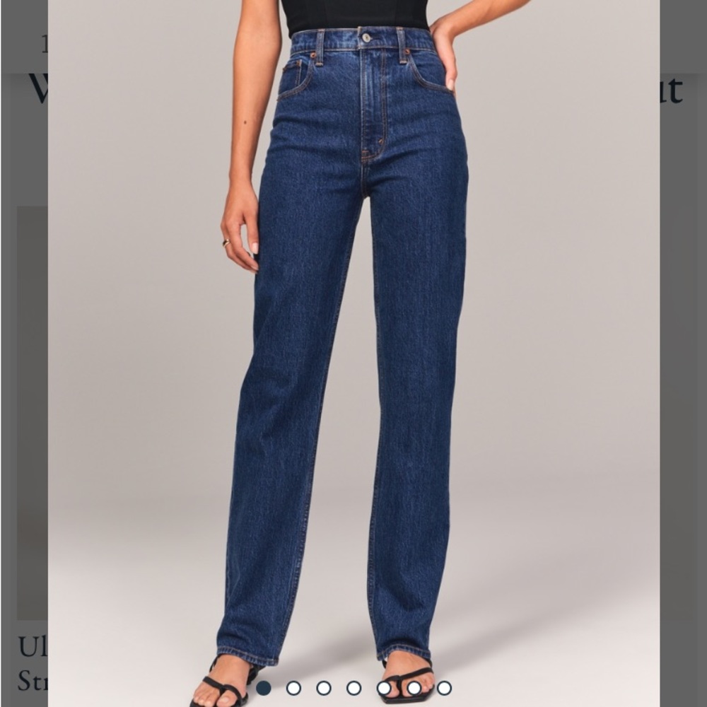 Abercrombie and fitch 90s straight jeans ultra high rise